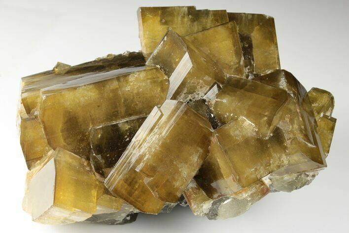 Yellow Barite Crystal Cluster - Huge Crystals! #191835